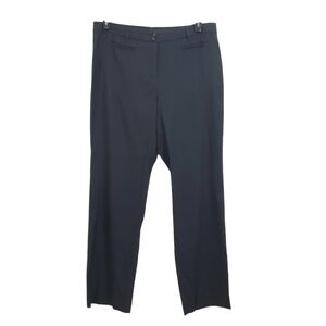 NWT J. Jill Linen Stretch Dress Pants Granite Grey Straight Leg Size 12